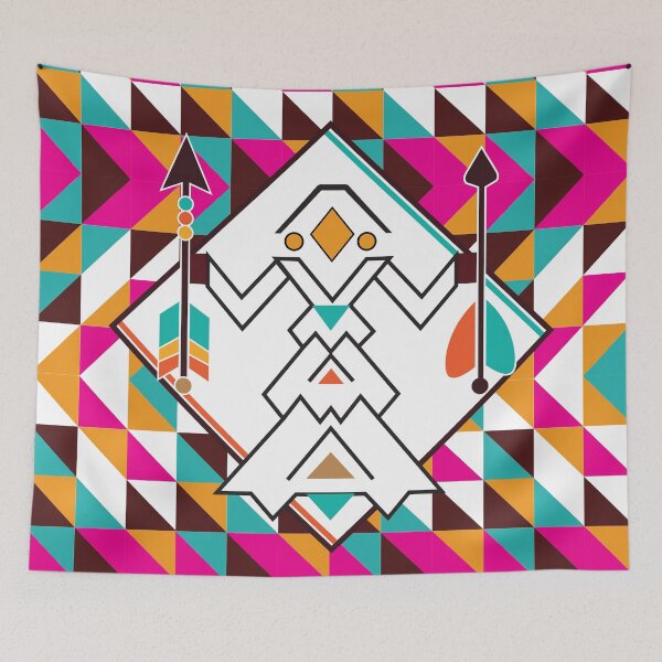 Item preview, Nubian Home Guardian Motifs on Retro Background designed and sold by Nobiya.