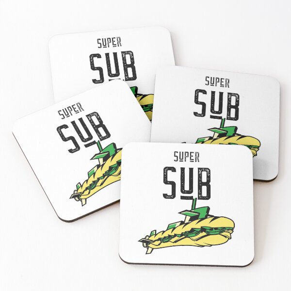 Item preview, Super Sub. Funny Food Pun. Light background. designed and sold by shirtdan.