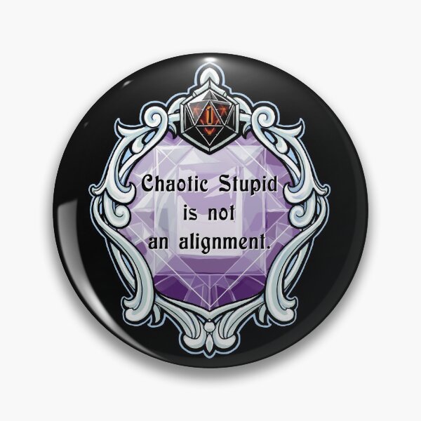 Item preview, Amulet Chaotic Stupid is Not an Alignment designed and sold by robertbevan.