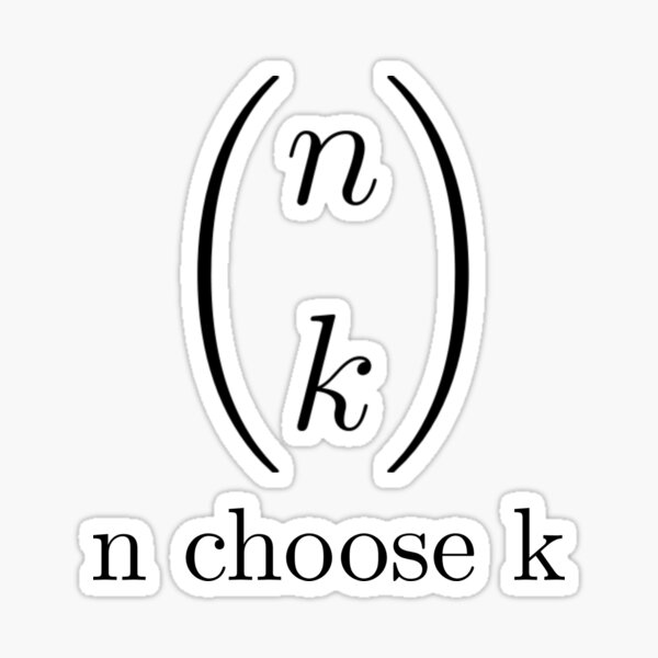 Item preview, n choose k binomial coefficient designed and sold by Mehdi314.