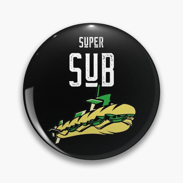 Item preview, Super Sub. Funny Food Pun. Dark background. designed and sold by shirtdan.
