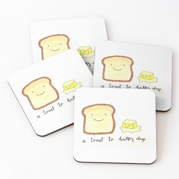 Item preview, A Toast to Butter Days Pun designed and sold by faithful-ink.