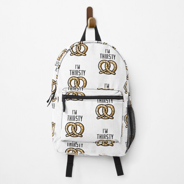 Item preview, I'm Thirsty. Pretzels. Funny Food. Light background. designed and sold by shirtdan.