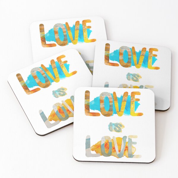Item preview, Love is Love Orange and Blue Design designed and sold by Michelle Bukowski.