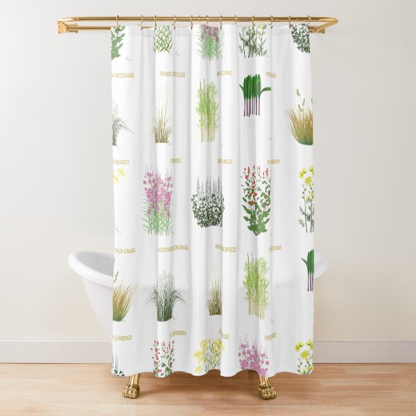 Respect Indigenous Plants Shower Curtain