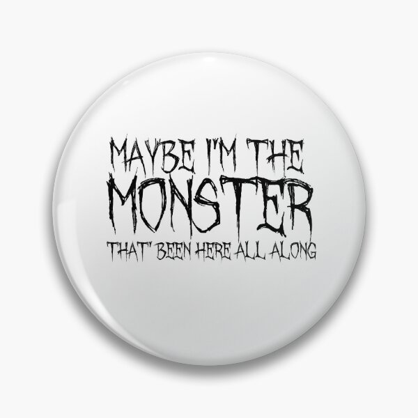 Item preview, Maybe I'm The Monster Typography designed and sold by artsydoodles.