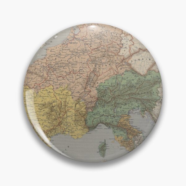 Item preview, Vintage Carolingian Empire Map (1876) designed and sold by BravuraMedia.