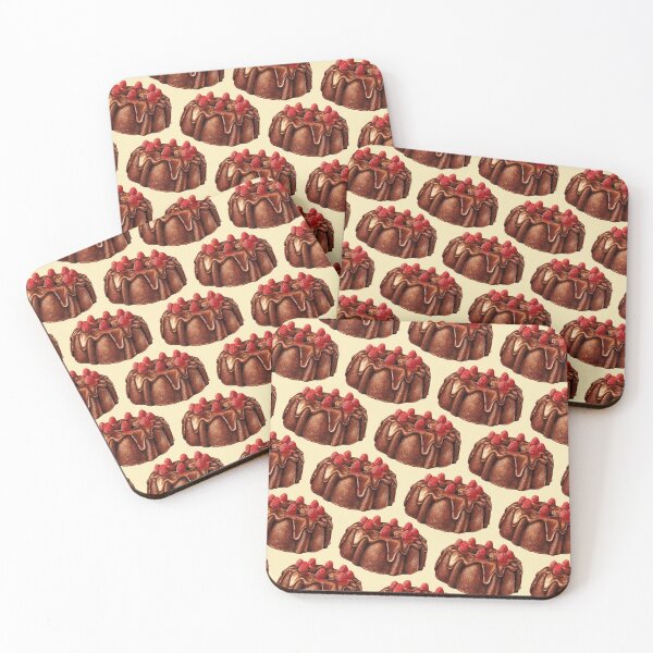 Item preview, Chocolate Bundt Cake Pattern designed and sold by Kelly  Gilleran.
