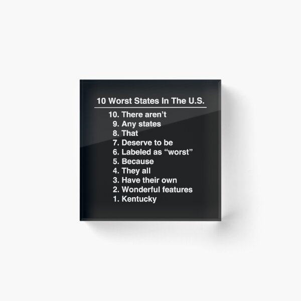 Item preview, Kentucky Is The Worst State Ever Funny product designed and sold by jakehughes2015.