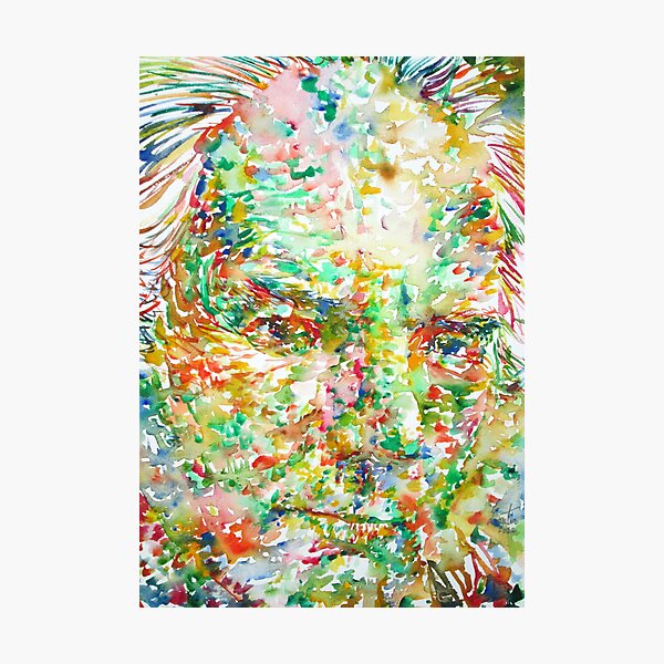 Item preview, THOMAS BERNHARD / watercolor portrait designed and sold by lautir.