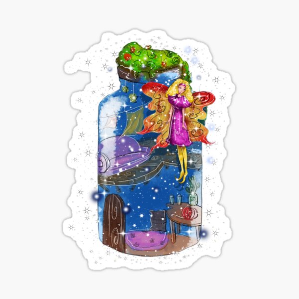 Molly The Mason Jar Fairy™ Sticker