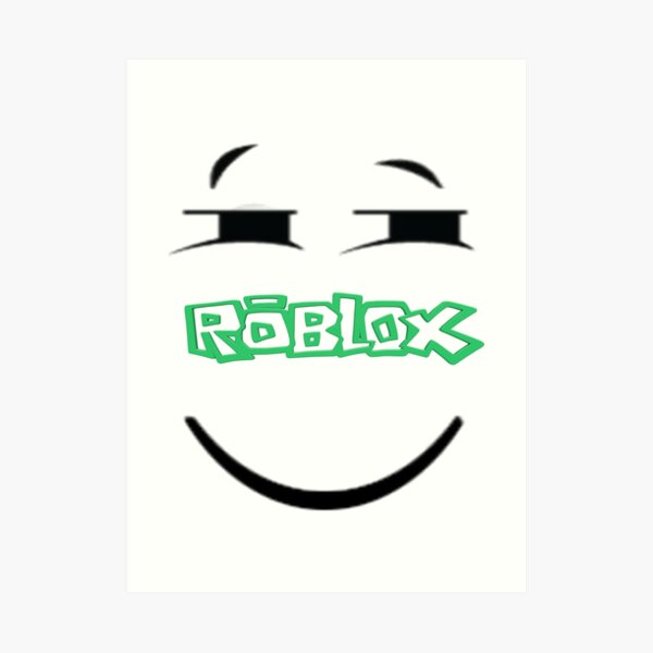 Roblox Face Wall Art Redbubble - bighead face roblox decal