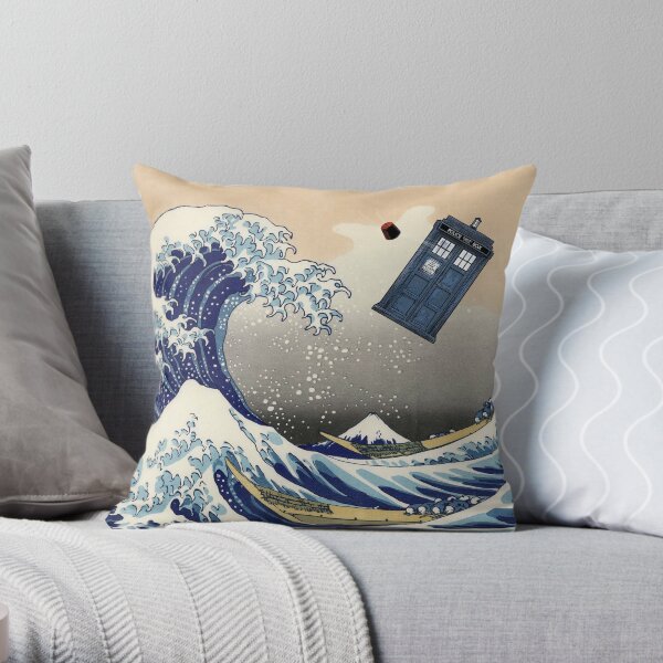 TARDIS en Kanagawa Cojín