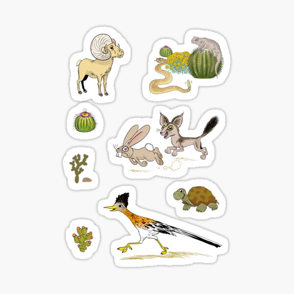 Palm Springs Critters Sticker