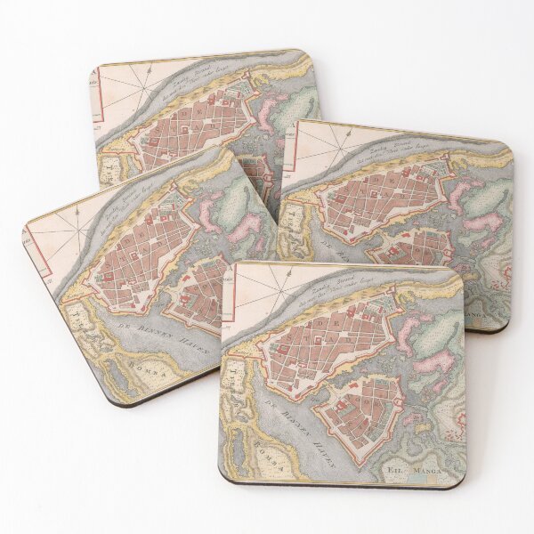 Item preview, Vintage Cartagena Colombia Map (1766) designed and sold by BravuraMedia.