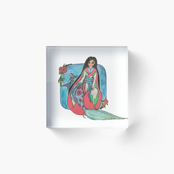 A Mermaid's Mid Summer's Dream Acrylic Block