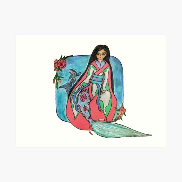 A Mermaid's Mid Summer's Dream Art Print