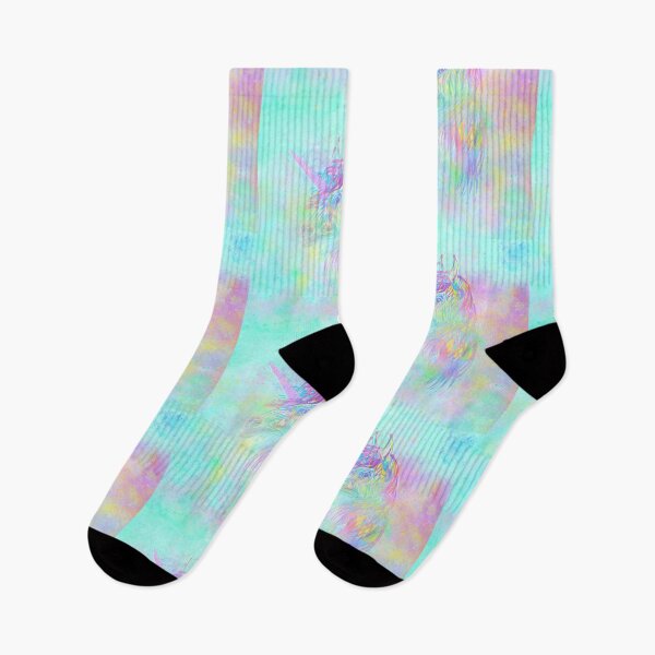 Artikelvorschau,  Rainbow Blots Unicorn (Einhorn) Pink Horn entworfen und verkauft von goedesign.