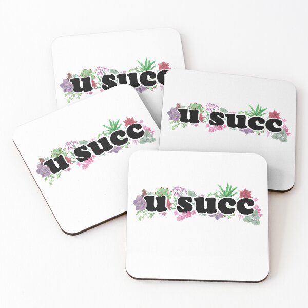 Item preview, u succ, succulent and cactus logo, you suck designed and sold by dinatrix.