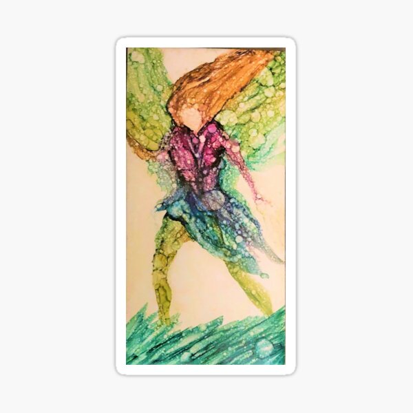 Fairy with Red Hair Sticker