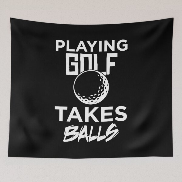 Item preview, Playing Golf Takes Balls Adult Humor Pun print designed and sold by jakehughes2015.