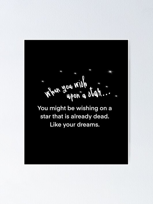 When you wish upon a star