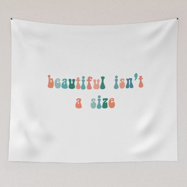 Item preview, Beautiful Isn't a Size Blue Orange Sticker designed and sold by laurencude.