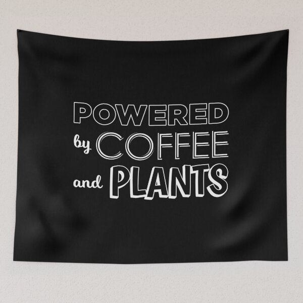 Item preview, Powered By Coffee And Plants WFPB Vegan Gift design designed and sold by jakehughes2015.