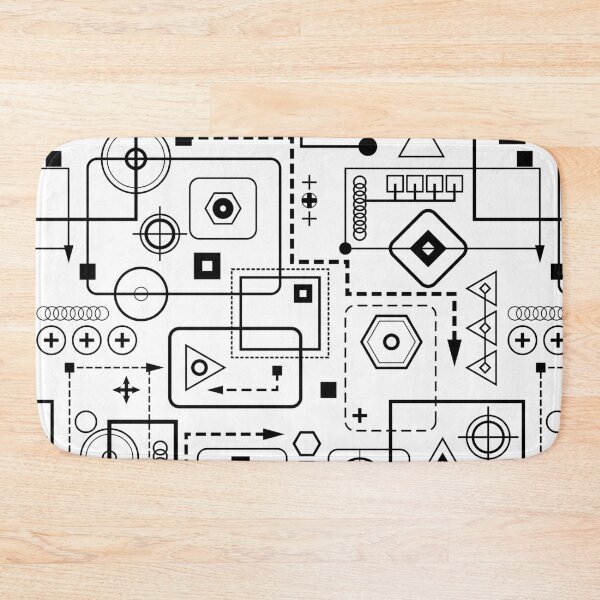 Item preview, Mechanical seamless pattern 2.0 designed and sold by MysticaLink.
