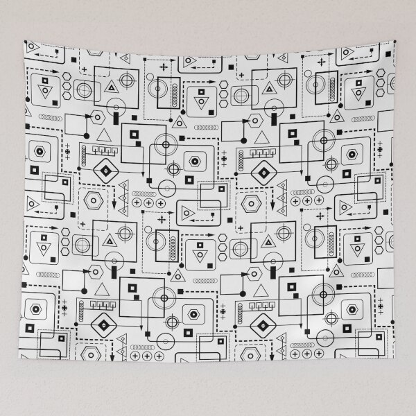Item preview, Mechanical seamless pattern 2.0 designed and sold by MysticaLink.