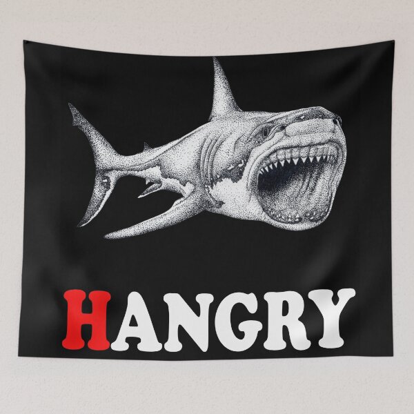 Item preview, Hungry Shark designed and sold by Flower Magic .
