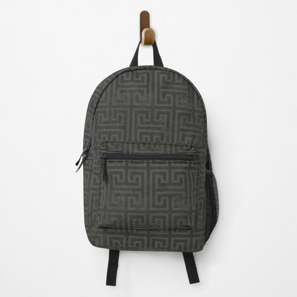 Item preview, Tyche (Textured Greek Key) | Coal designed and sold by Aubergine Designs.