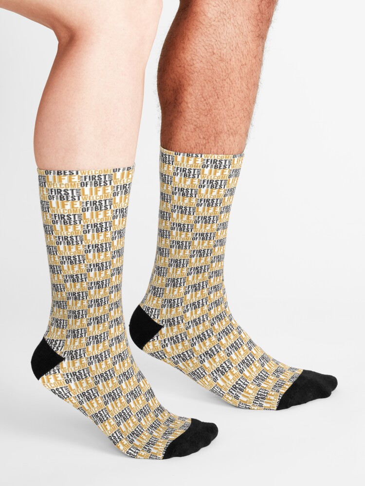 Alternate view of Welcome to the First Day of Your Best Life Socks