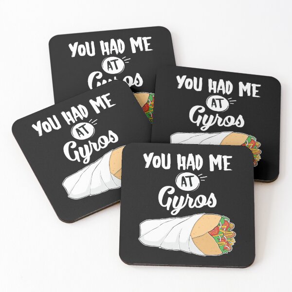 Item preview, Funny You Had Me At Gyros Greek Food print designed and sold by jakehughes2015.