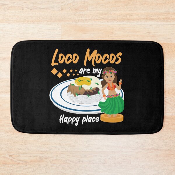 Item preview, Loco Mocos Are My Happy Place Hawaiian Breakfast Food print designed and sold by jakehughes2015.