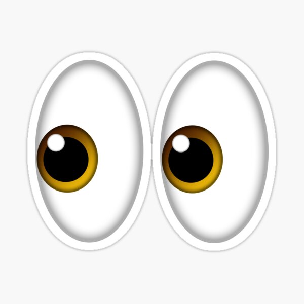 Emoji Side Eyes" Sticker for Sale by williamcuccio | Redbubble