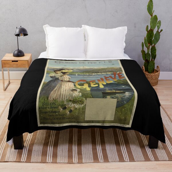 Item preview, PLM Geneve vintage travel poster designed and sold by stickart-marek.