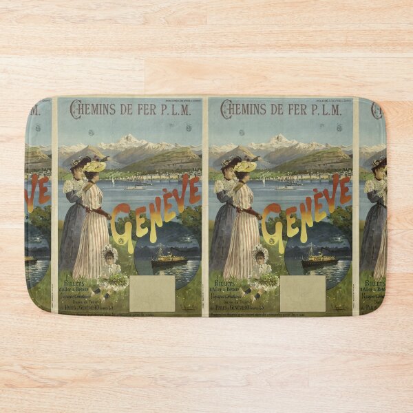 Artikelvorschau, PLM Geneve vintage travel poster entworfen und verkauft von stickart-marek.