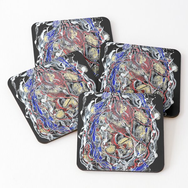 Item preview, Biomorphic on black designed and sold by fishtower.