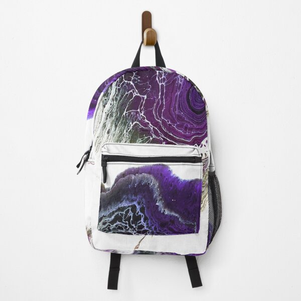 Item preview, Amethyst Wave Acrylic Pour Painting designed and sold by Ashley Branstetter.