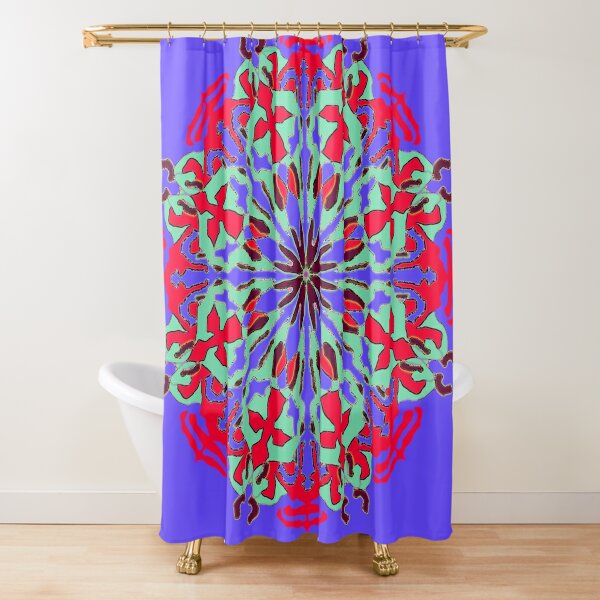 Dazzling purple and red shower curtain Red And Purple Shower Curtains Redbubble