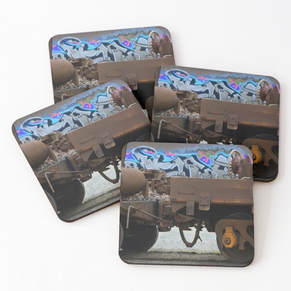 Item preview, Graffiti on rolling stock at railway #02 designed and sold by Malcolm Heberle.