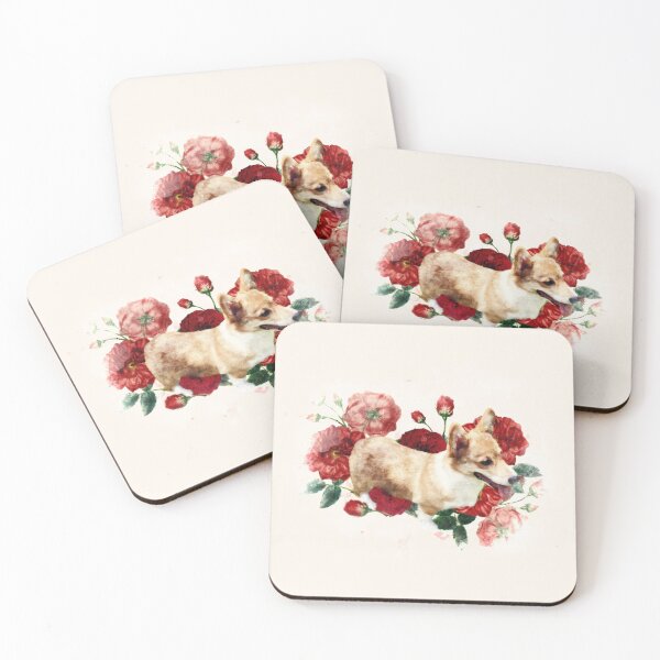 Item preview, Corgi and Red Roses designed and sold by MaplewoodMerch.