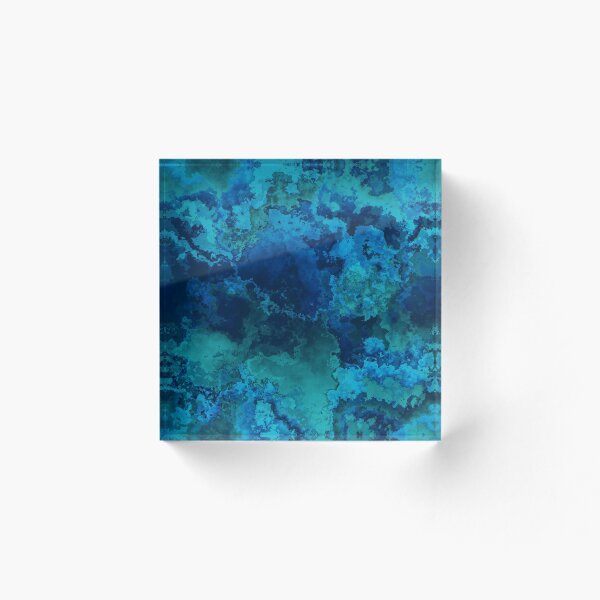 Item preview, Blue Teal Turquoise Green Marble Stone Pattern Texture designed and sold by RootSquare.