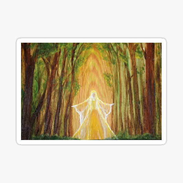 Forest Angel Sticker