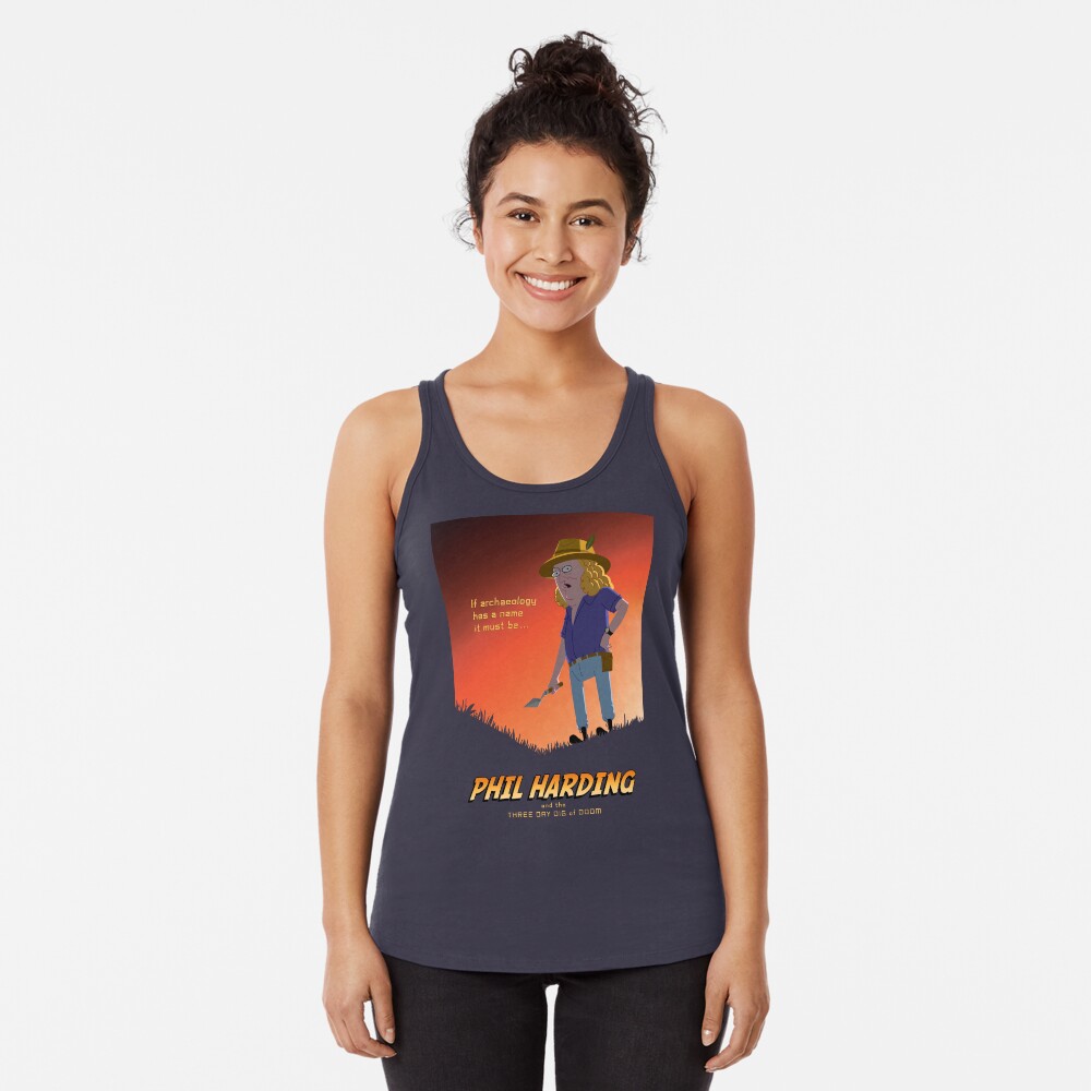 Phil Harding - Time Team Racerback Tank Top