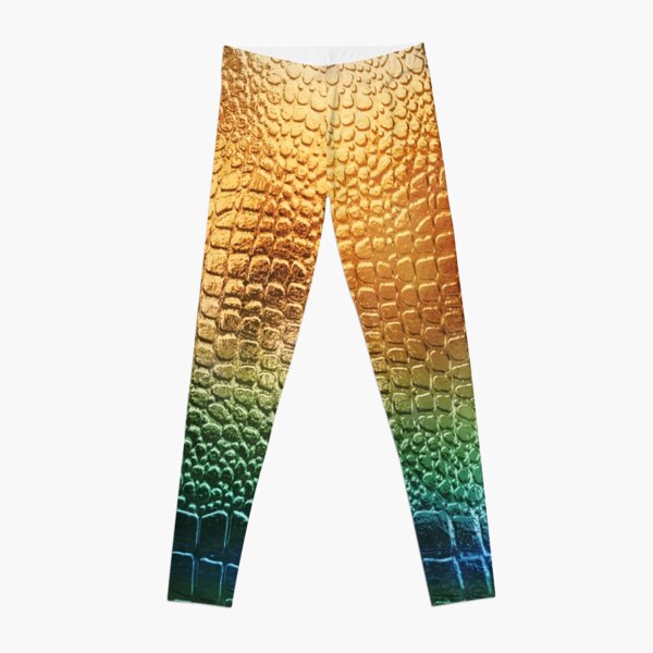 Rainbow Snake Skin Leggings for Sale