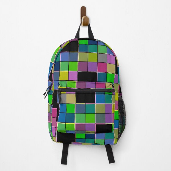 Item preview, Simple, multi-colored, geometric, plaid designed and sold by fuzzyfox.