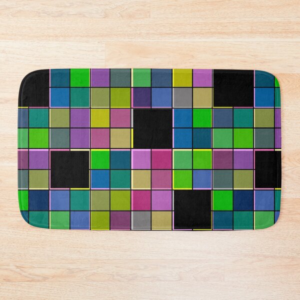 Item preview, Simple, multi-colored, geometric, plaid designed and sold by fuzzyfox.