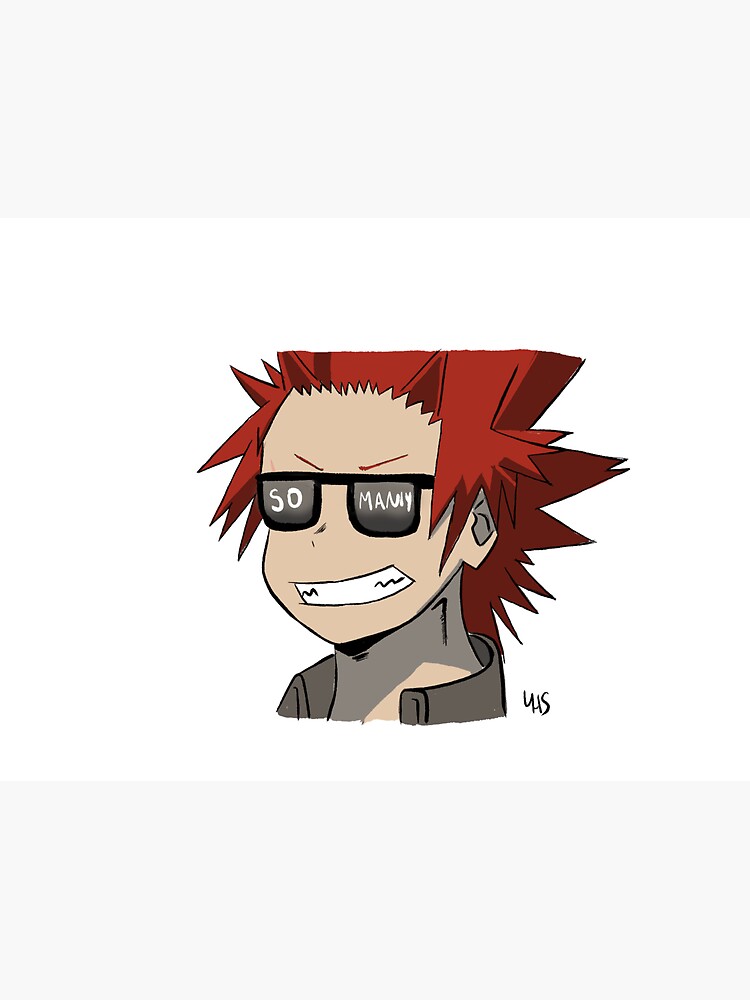 "Eijirou Kirishima so manly" Sticker by SunFlowers13 | Redbubble